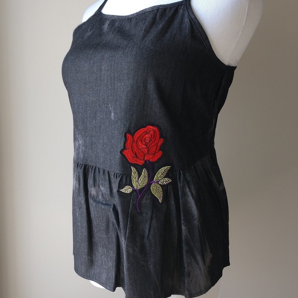 Tops - Black Soft Denim Tank